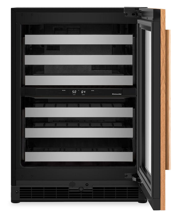KitchenAid 24\" Undercounter Wine Cooler with Full-Extension – Panel Ready - KUWR324SPA