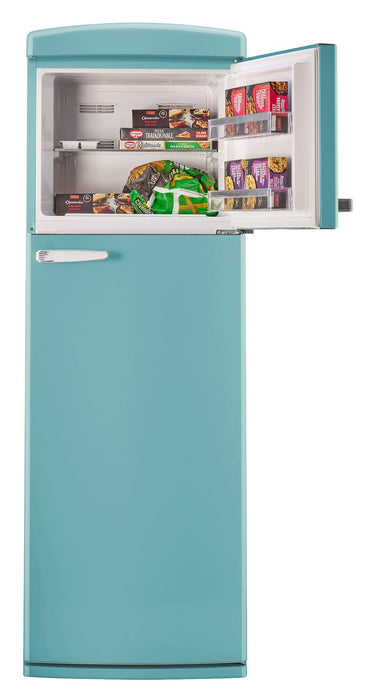 Unique Classic Retro 24\" 11 Cu Ft. Top Freezer Refrigerator – Ocean Mist Turquoise - UNQ-310L T TM