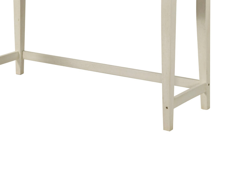 Nyles 60\" Contemporary Console Table with 3 Counter-Height Stools and USB Ports- Buttermilk