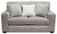 Koda Chenille Loveseat - Plush Paloma 