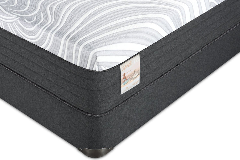 Springwall Spa 12 Plush Smooth Top King Mattress in a Box Set