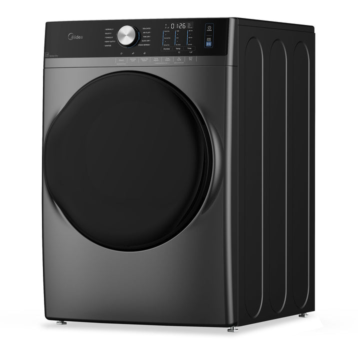 Midea 8.0 Cu. Ft. Tumble Dryer with Steam Care - Grey - MLHE52S7AGG