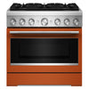 KitchenAid 5.1 Cu. Ft. Dual Fuel Range with No Preheat Air Fry – Scorched Orange - KFDS936SSC