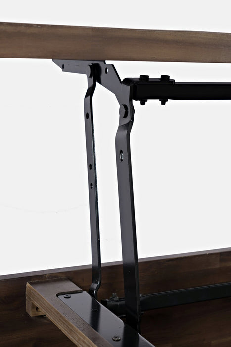 Branson 48\" Lift Top Coffee Table with Storage and Casters - Dark Brown