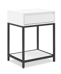 Akio Bedside 1-Drawer Nightstand with Lift-top Storage, 18