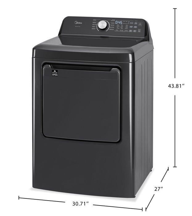 Midea 7.0 Cu. Ft. Smart Tumble Dryer – Black - MLTE52M2BGG