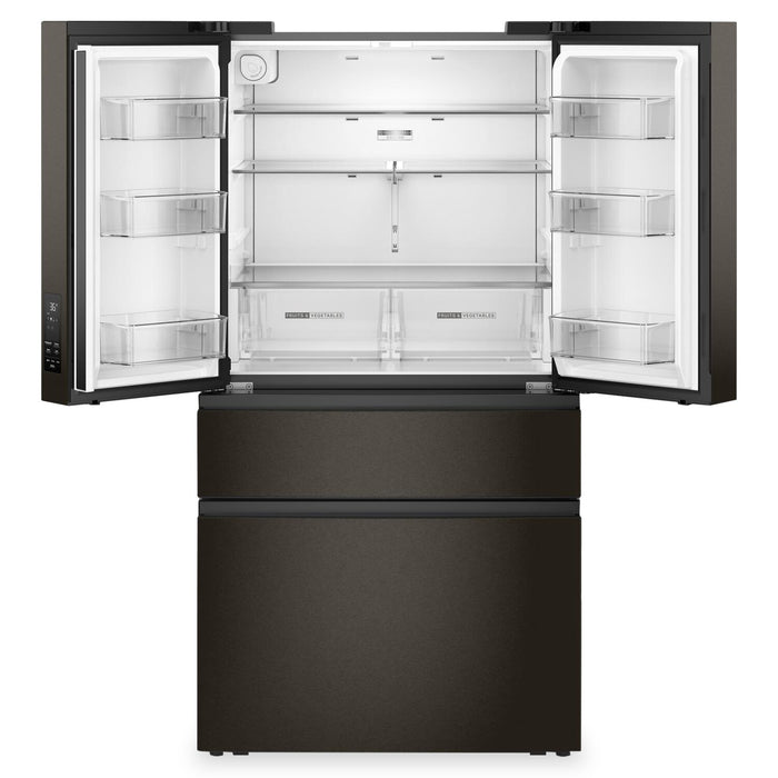 Whirlpool 36\" 30 Cu. Ft. French Door Refrigerator – Fingerprint Resistant Black Stainless Steel - WRMF3336SV