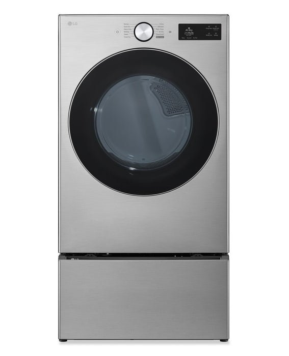 LG 7.4 Cu. Ft. Smart Front-Load Gas Dryer with AI Sensory Dry - Graphite Steel - DLGX5801V