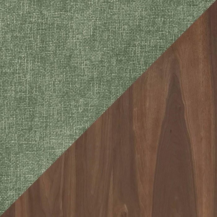 Rain Dining Chair with Cushion Fabric Seat & Back – Green