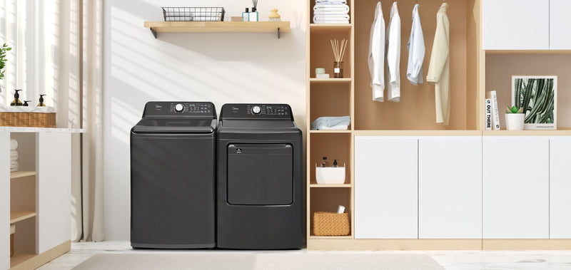 Midea 7.0 Cu. Ft. Smart Tumble Dryer – Black - MLTE52M2BGG