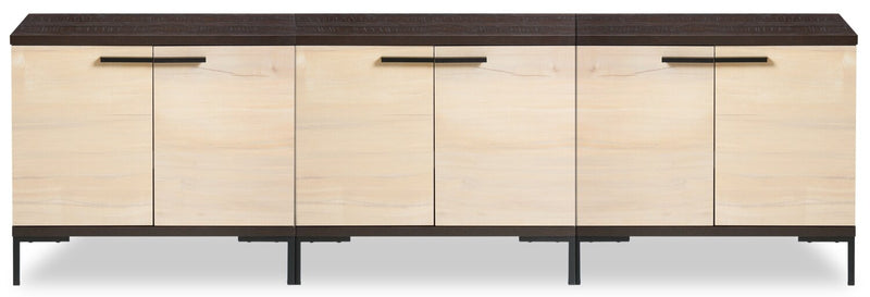 Sonora 3-piece TV Stand with Storage for TVs up to 86\"- Dark Oak