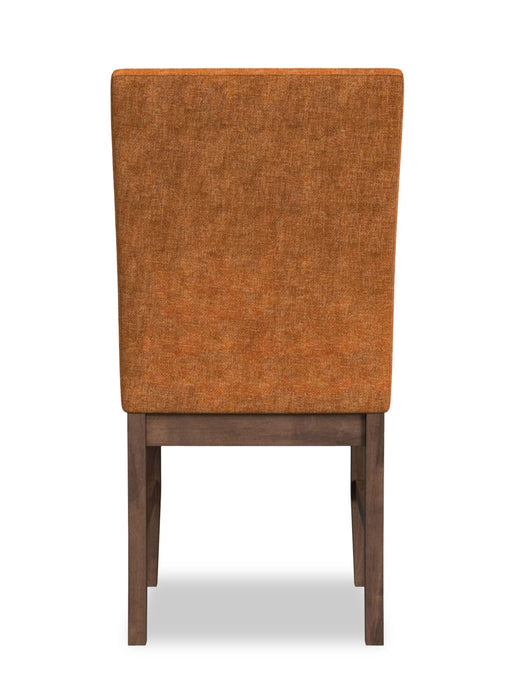 Rain Dining Chair with Cushion Fabric Seat & Back – Orange