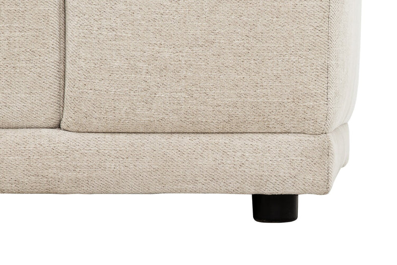 Oaklyn Modular 32\" Fabric Armless Chair with Tufted Seat Cushion – Beige