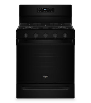 Whirlpool 5 Cu. Ft. Gas Range with Air Fry and Self-Clean - Black - WFGS5030RB 