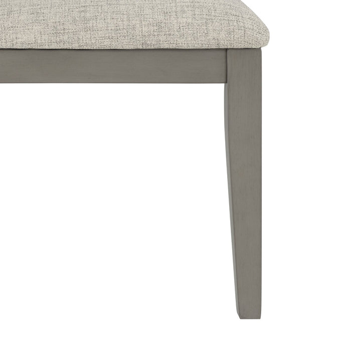 Cove Dining Chair with Cushion Fabric Seat, Ladder-Back – Grey