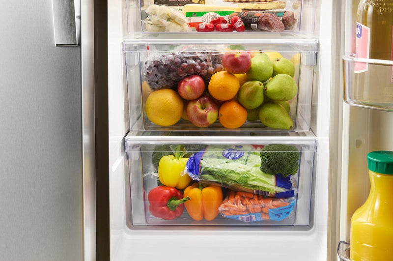 Whirlpool 36\" 21 Cu. Ft. Side-by-Side Refrigerator - Black - WRSC5536RB