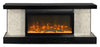 Summit 48\" Electric Fireplace with Wall-mount Mantel – Brown 