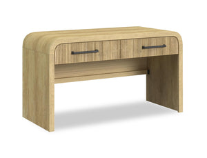 Scott Living Lenore 59” Modern Sofa Table with Storage - Natural