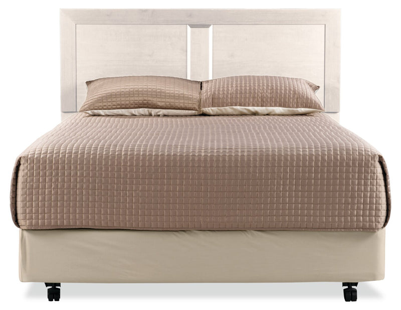 Yorkdale Panel Headboard, Made in Canada, White - Queen Size