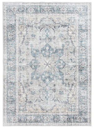 Melis Grey Washable Area Rug - 5’ x 7’