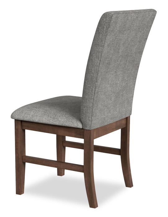 Rain Dining Chair with Cushion Fabric Seat & Back – Grey