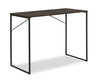 Fraser 39.3\" Office Desk with Cable Management and Adjustable Feet – Walnut 