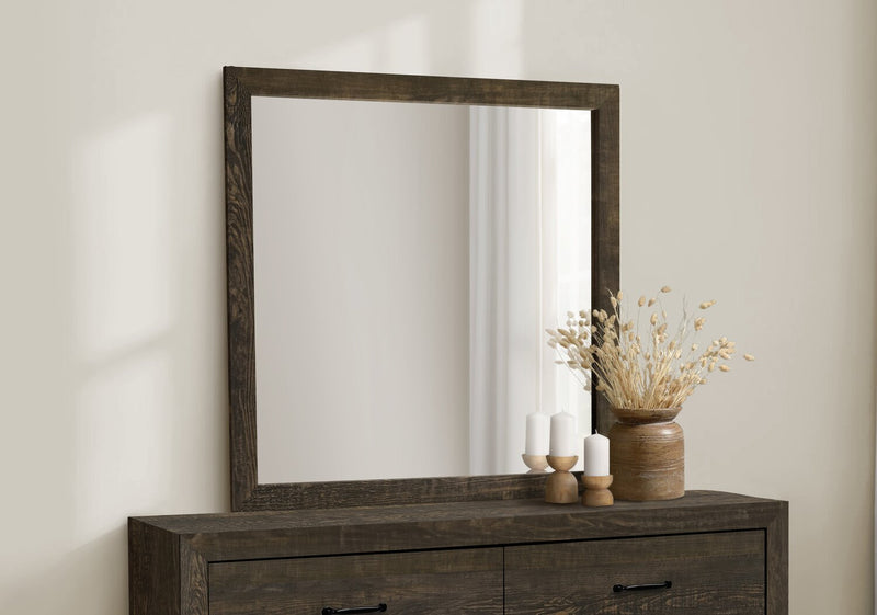 Ethan Bedroom Dresser Mirror - Rustic Brown