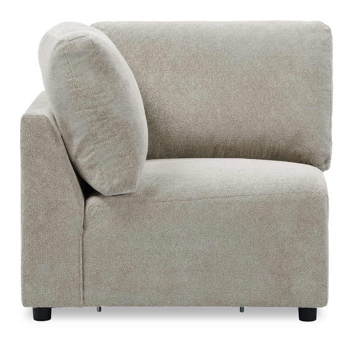 Voyage Modular Fabric Corner Chair with Removable Back Cushions – Beige