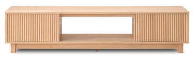 Sylvie 70" Modern TV Stand with Storage for TVs up to 70" - Natural Oak | Meuble pour téléviseur moderne Sylvie de 70 po avec rangement pour téléviseurs de jusqu’à 70 po - chêne naturel