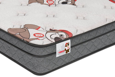 Brickley Eurotop Medium Twin Mattress | matelas semi-ferme à Euro-plateau Brickley pour lit simple