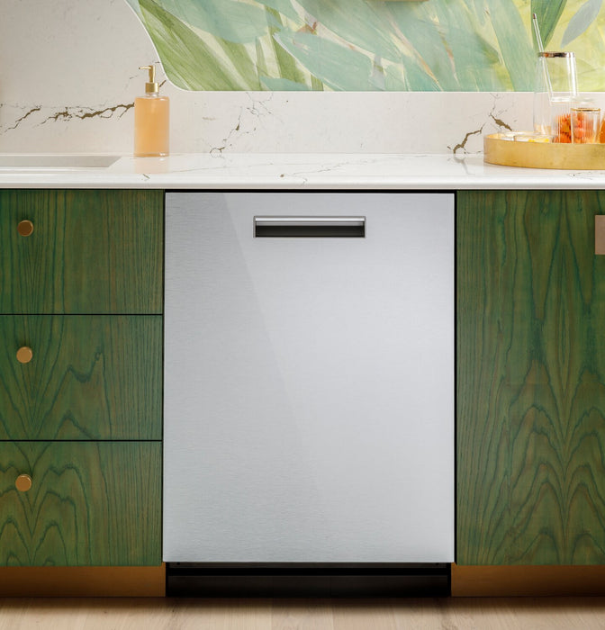 Café 24” 39 dBA Smart Dishwasher with Ultra Wash Top Rack – Platinum Glass - CDP888M5VS5