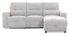 Meadow 2-Piece Right-Facing Chenille Fabric Power Reclining Sectional with Storage Chaise - River Grey