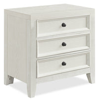 Casa Bedside 3-Drawer Nightstand with USB Port, 27