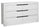 Elite Bedroom 6-Drawer Dresser, 58"W x 33"H - White