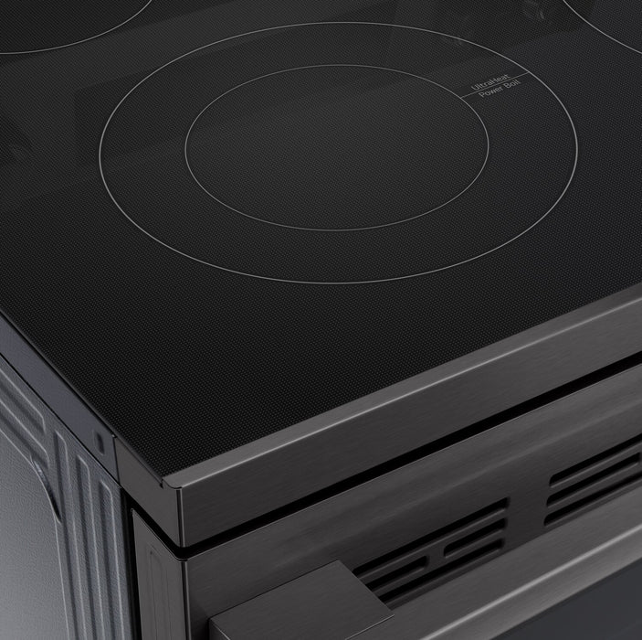 LG 6.3 Cu. Ft. Smart Electric Range with Air Fry - Black Stainless Steel - LREN6323ZE