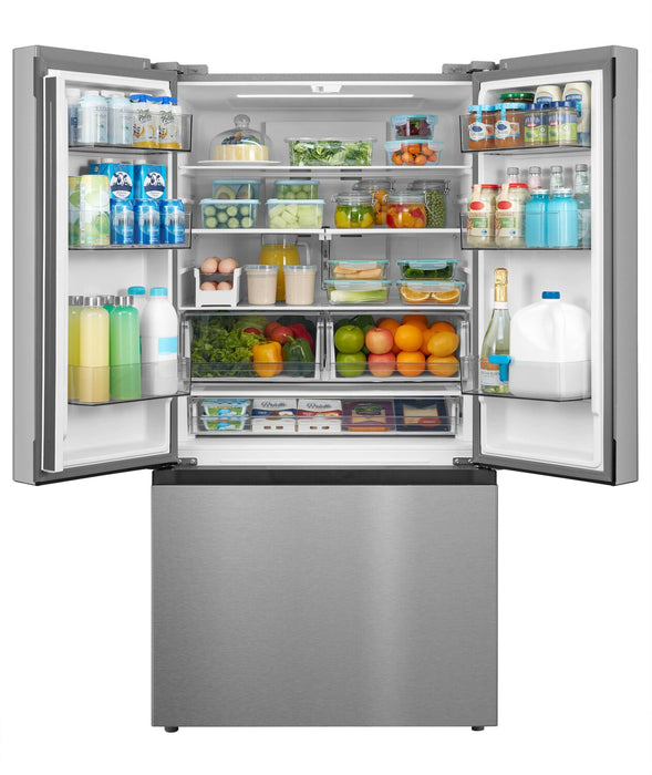 Midea 22.6 Cu. Ft. 33” Counter-Depth French Door Refrigerator with Ice Maker - MRF23I7AST