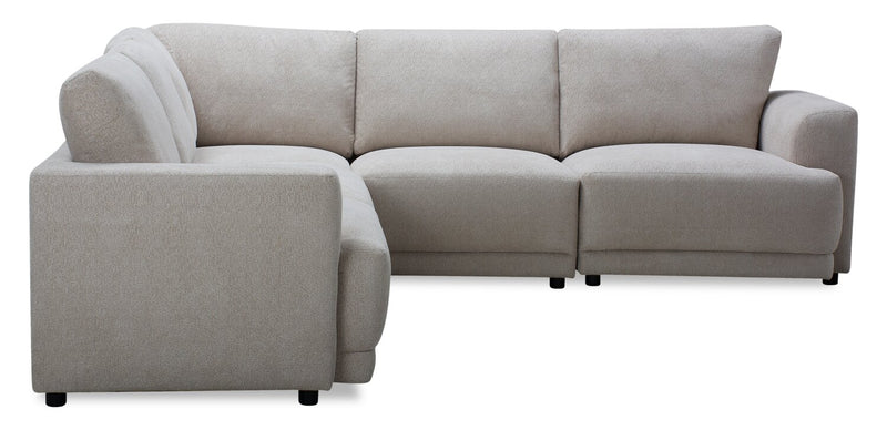 Voyage Modular 5-Piece Fabric Sectional with Removable Back Cushions – Taupe