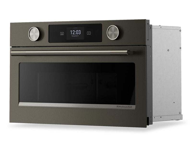 Kitchenaid® 30\" Built-In Microwave Oven with Air Fry – Black Ore - KMBS730SBE