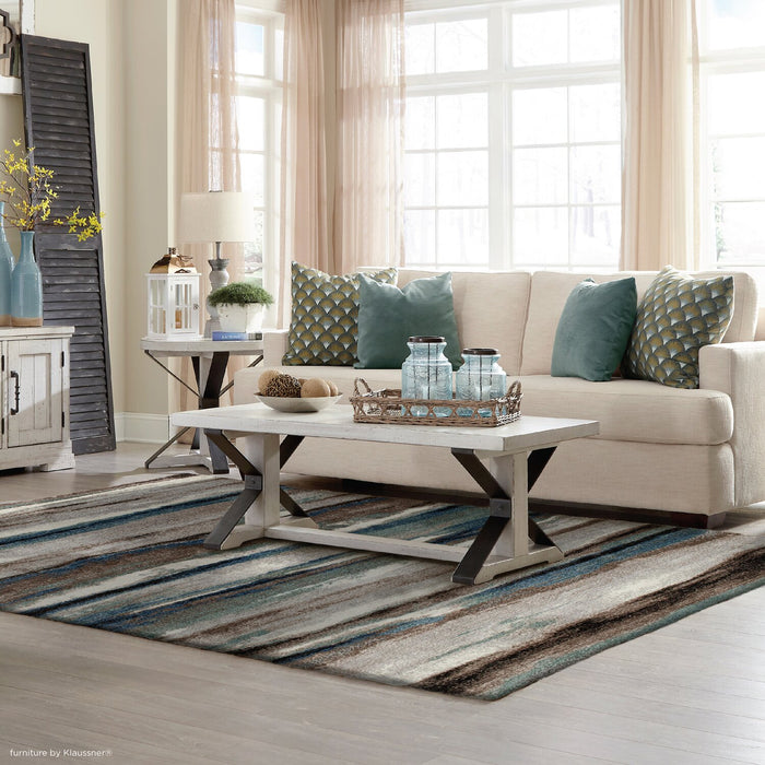 Lorin 5' x 7' Machine Woven Area Rug – Multicolour 