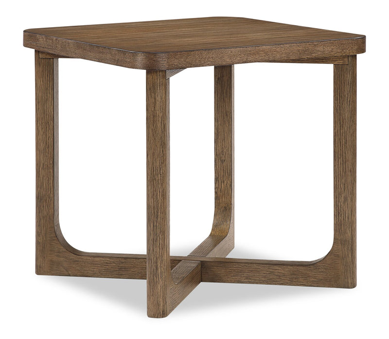 Maxwell 24\" End Table - Light Brown Hickory