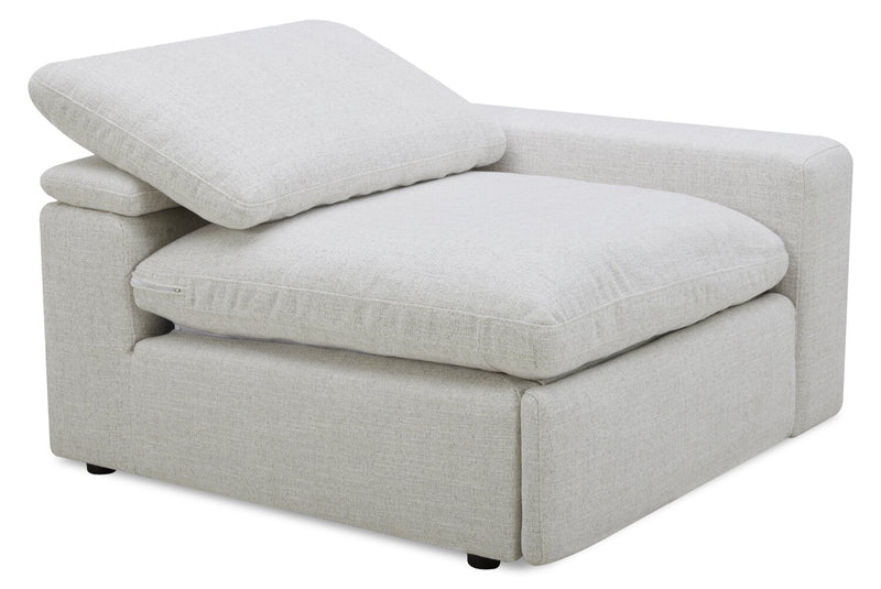 Sky Modular 5-Piece Fabric Power Reclining Sectional with Removable Feather Down Cushions - Nathan Wheat