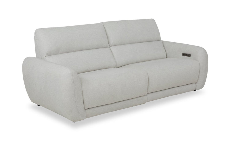 Cindy Crawford Home Kailyn 92\" Fabric Power Reclining Sofa with Power Headrests - Beige 