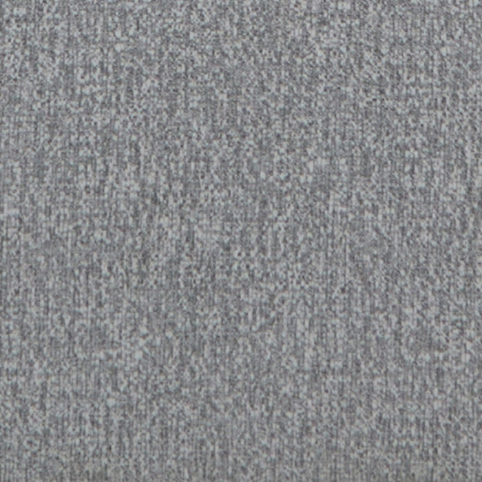 Farah 33.85\" Chenille Fabric Ottoman with Feather Down Cushion - Silver