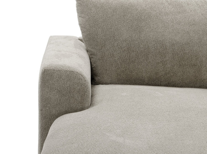 Voyage Modular 6-Piece Left-Facing Fabric Sectional with Console and Removable Back Cushions – Taupe