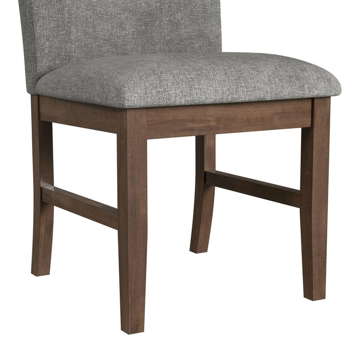 Rain Dining Chair with Cushion Fabric Seat & Back – Grey