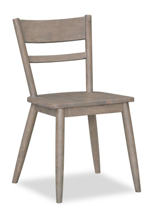 Remi Dining Chair with Curved Ladder-Back - Brown