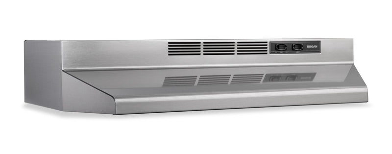 Broan BU2 Series 24\" Under-Cabinet Range Hood - Stainless Steel - BU224SF