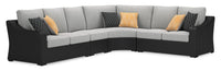 Jasper Patio 4-Piece Set - Black 