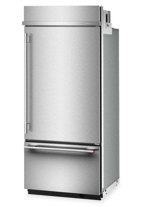 KitchenAid 36\" 20.8 Cu. Ft. Built-In Bottom Mount Refrigerator - PrintShield Stainless Steel - KBBR336SPS