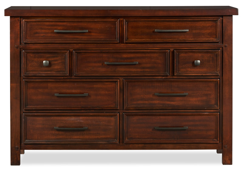 Sonoma 6pc Bedroom Set with Two-Sided Storage Bed, Dresser, Mirror & Nightstand, Mango Brown - Twin Size